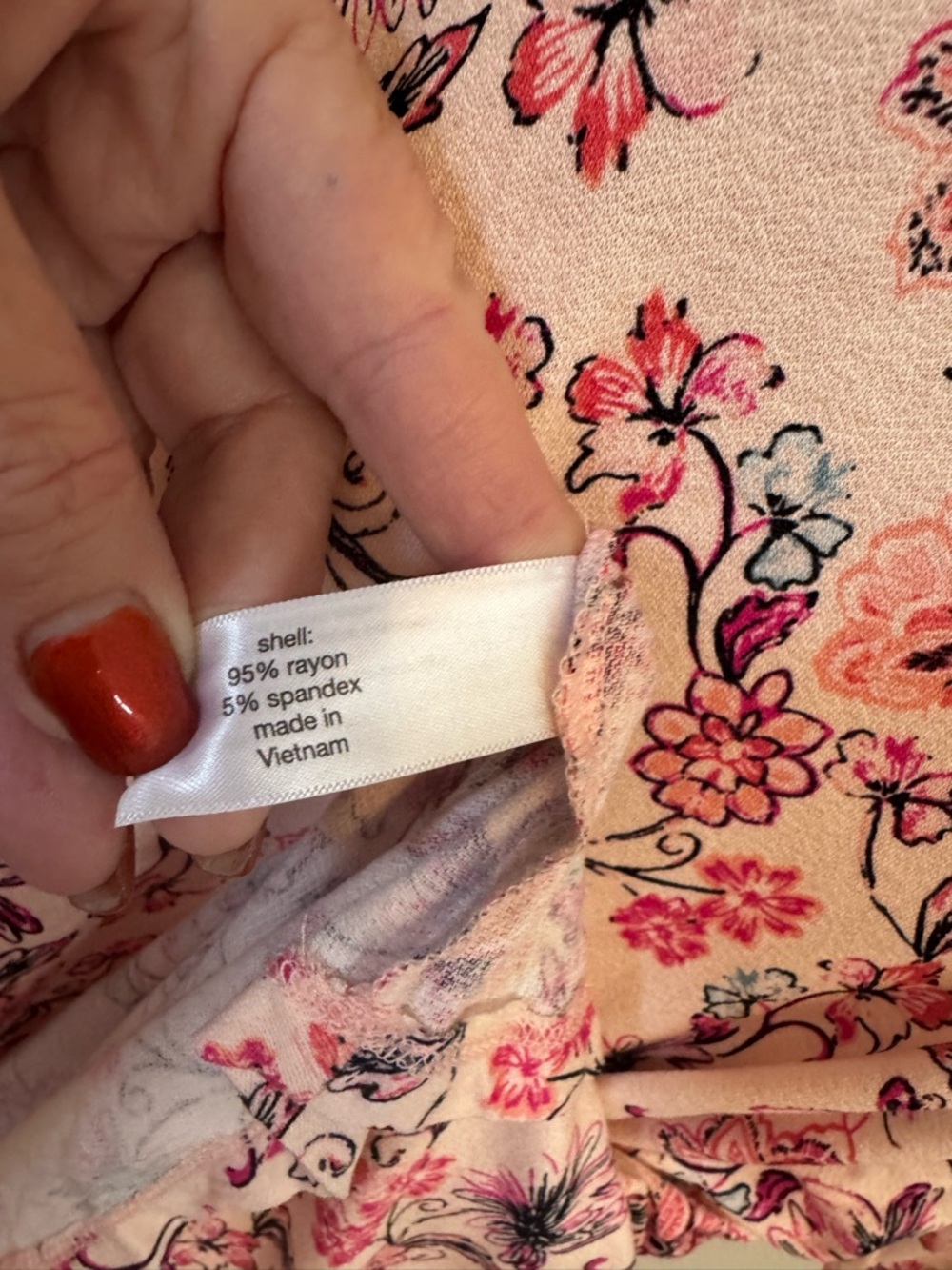 NWT Lane Bryant Beautiful Pale Pink Floral Top   14/16    #C - Picture 6 of 10